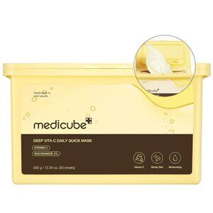 Medicube Deep Vita C Daily Quick 30 Sheet Masks - Vegan Certified